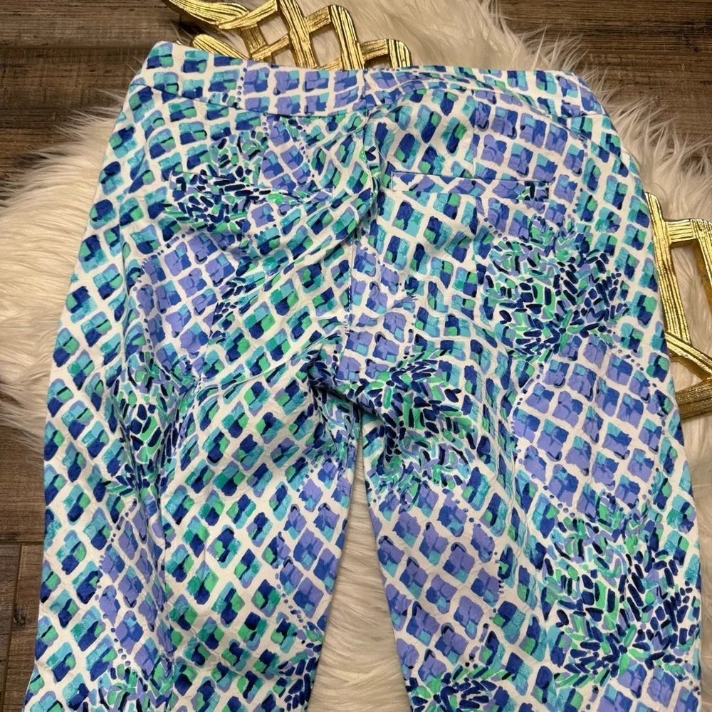 Lilly Pulitzer Kelly Skinny Blue Ankle Pant Resort White NWT - Picture 6 of 11